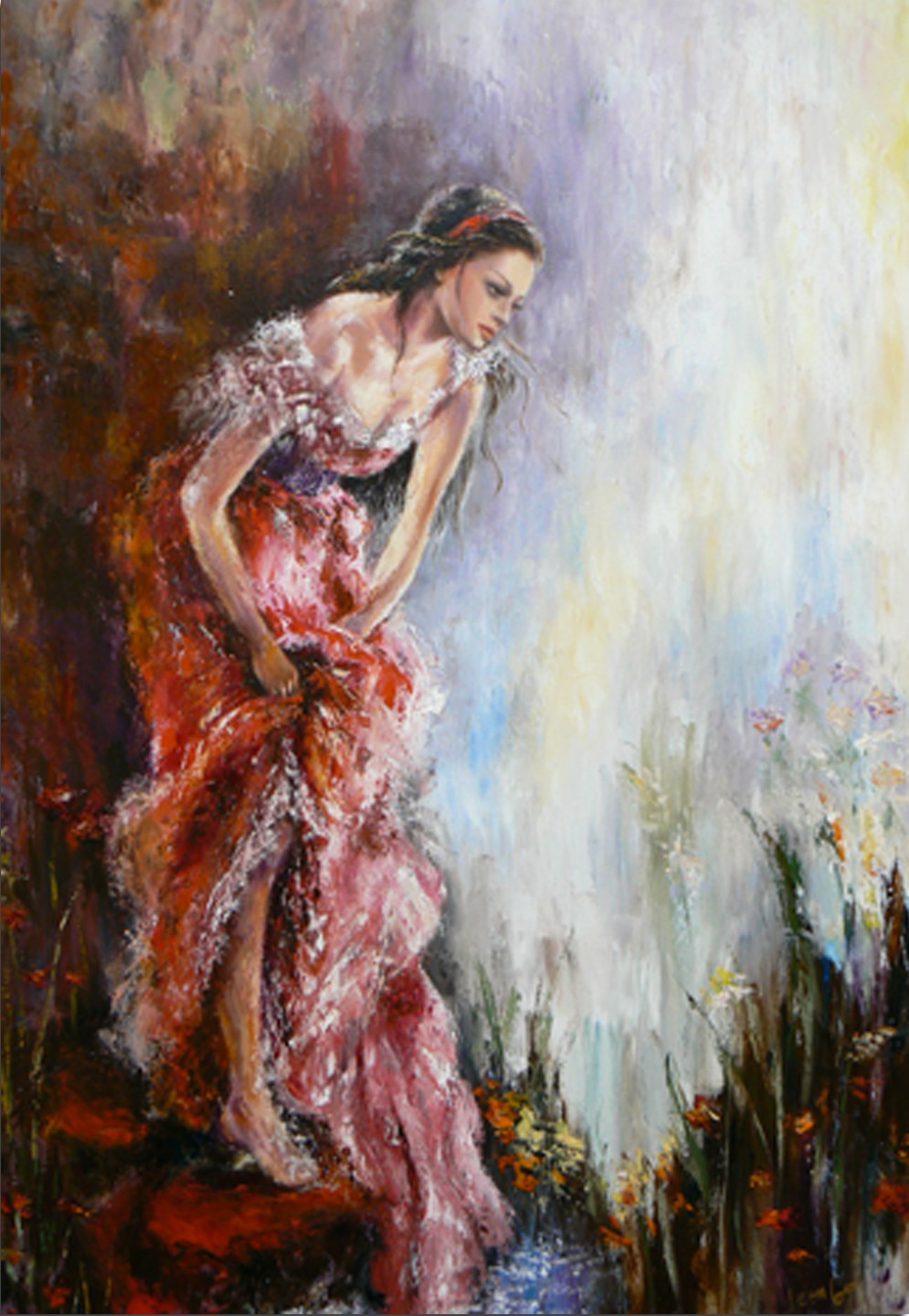 Liana Gor - Odalisque 48x36 - Oil on Canvas
